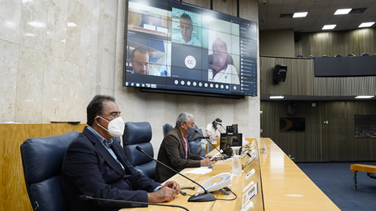 São Paulo, 07 de abril de 2021.
Reunião Ordinária Virtual da Comissão Permanente de Trânsito, Transporte e Atividade Econômica.

Foto: Afonso Braga

Créditos Obrigatórios. Todos os direitos reservados conforme lei de direito Autoral Número 9.610.